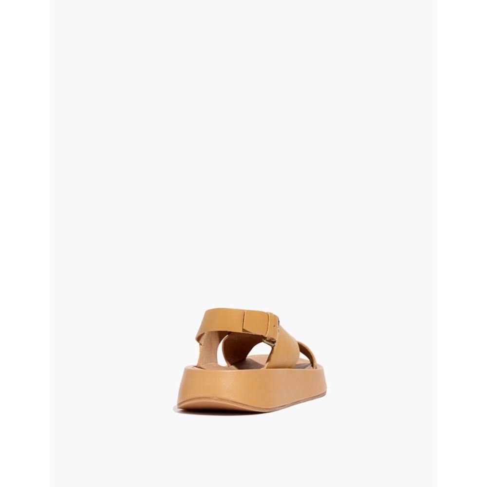 Madewell The Maeva Flatform Sandal in Amber Brown - Picture 3 of 4